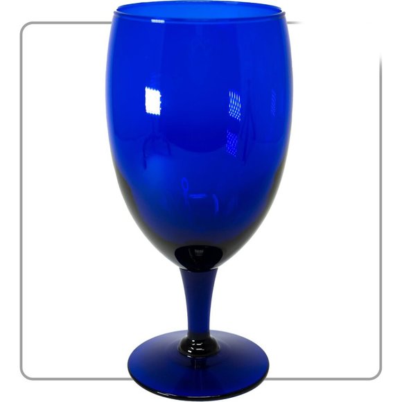 Cobalt Blue Glass Goblet (set of 6) - Picture 2 of 3